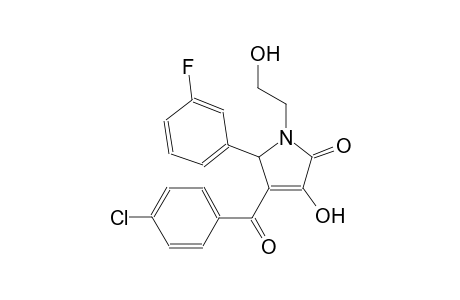 4-(4-Chloro-benzoyl)-5-(3-fluoro-phenyl)-3-hydroxy-1-(2-hydroxy-ethyl)-1,5-dihydro-pyrrol-2-one