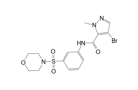 4-bromo-1-methyl-N-[3-(4-morpholinylsulfonyl)phenyl]-1H-pyrazole-5-carboxamide