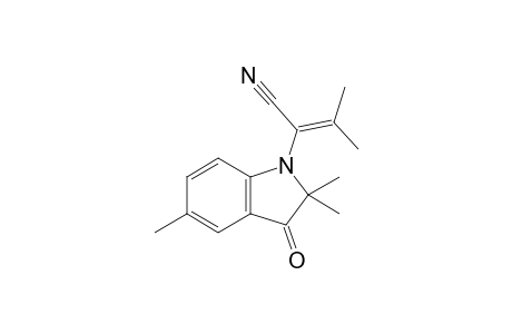 2-(3-keto-2,2,5-trimethyl-indolin-1-yl)-3-methyl-but-2-enenitrile