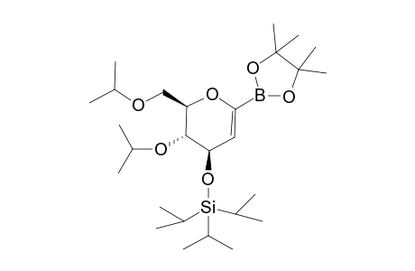 1,5-Anhydro-2-deoxy-3-O-(triisopropylsilyl)-4,6-O-(1-methylethylidene)-1-C-(4,4,5,5-tetramethyl-1,3,2-dioxaborolan-2-yl)-D-arabino-hex-1-enitol