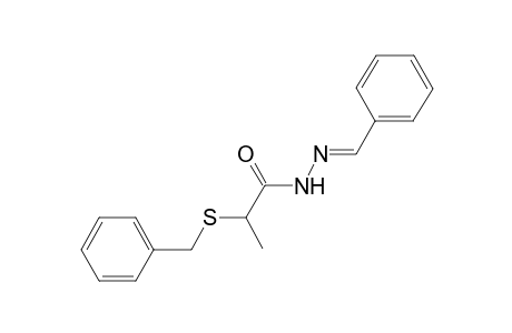2-(Benzylsulfanyl)-N'-[(E)-phenylmethylidene]propanohydrazide