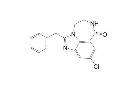 Imidazo[4,5,1-jk][1,4]benzodiazepin-7(4H)-one, 9-chloro-5,6-dihydro-2-(phenylmethyl)-