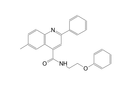 6-methyl-N-(2-phenoxyethyl)-2-phenyl-4-quinolinecarboxamide