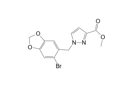 1H-Pyrazole-3-carboxylic acid, 1-[(6-bromo-1,3-benzodioxol-5-yl)methyl]-, methyl ester