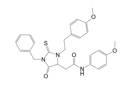 2-{1-benzyl-3-[2-(4-methoxyphenyl)ethyl]-5-oxo-2-thioxo-4-imidazolidinyl}-N-(4-methoxyphenyl)acetamide