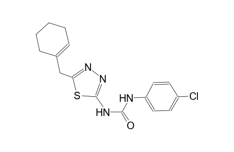 N-(4-chlorophenyl)-N'-[5-(1-cyclohexen-1-ylmethyl)-1,3,4-thiadiazol-2-yl]urea