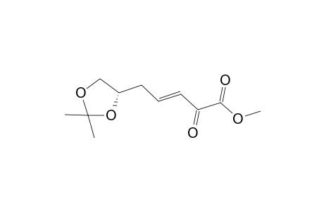 (E)-5-[(4S)-2,2-dimethyl-1,3-dioxolan-4-yl]-2-keto-pent-3-enoic acid methyl ester