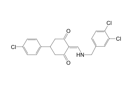 5-(4-Chlorophenyl)-2-{[(3,4-dichlorobenzyl)amino]methylene}-1,3-cyclohexanedione