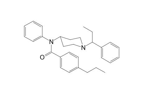 N-Phenyl-N-[1-(1-phenylpropan-1-yl)piperidin-4-yl]-4-propylbenzamide