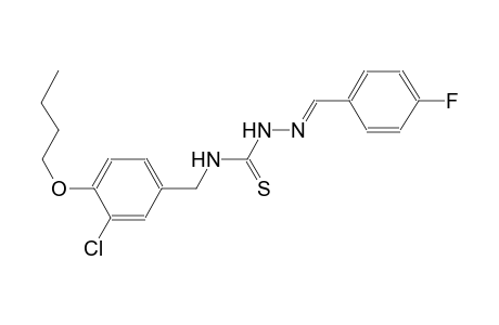4-fluorobenzaldehyde N-(4-butoxy-3-chlorobenzyl)thiosemicarbazone