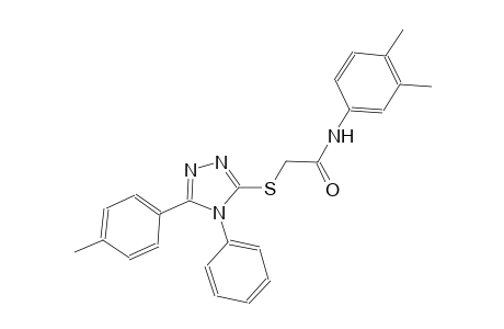 N-(3,4-dimethylphenyl)-2-{[5-(4-methylphenyl)-4-phenyl-4H-1,2,4-triazol-3-yl]sulfanyl}acetamide