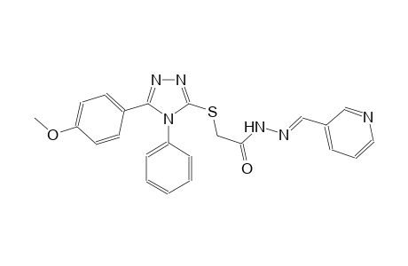 acetic acid, [[5-(4-methoxyphenyl)-4-phenyl-4H-1,2,4-triazol-3-yl]thio]-, 2-[(E)-3-pyridinylmethylidene]hydrazide