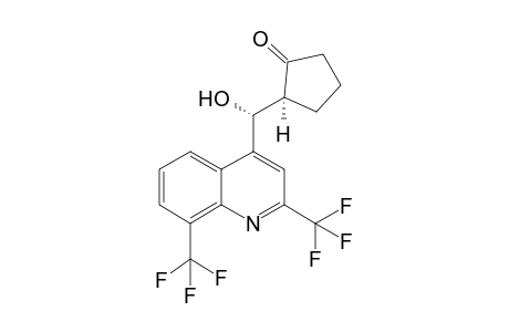 (R,S)-.alpha.-Cyclopentanone-2,8-bis(trifluoromethyl)-4-quinolinemethanol