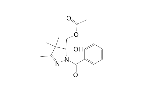 (2-benzoyl-3-hydroxy-4,4,5-trimethyl-pyrazol-3-yl)methyl acetate