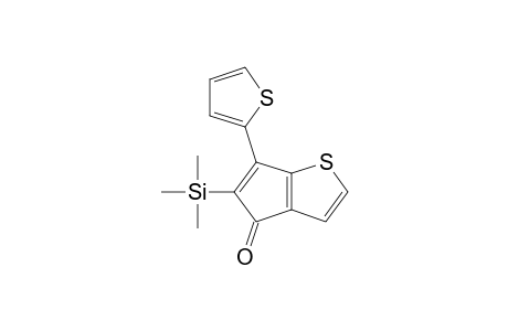 4H-Cyclopenta[b]thiophen-4-one, 6-(2-thienyl)-5-(trimethylsilyl)-