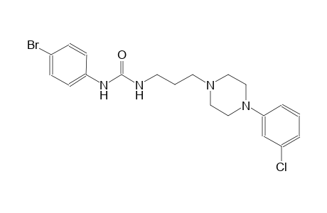 urea, N-(4-bromophenyl)-N'-[3-[4-(3-chlorophenyl)-1-piperazinyl]propyl]-