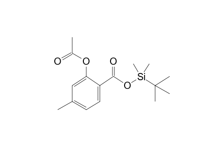 Tert-butyldimethylsilyl 2-acetoxy-4-methylbenzoate