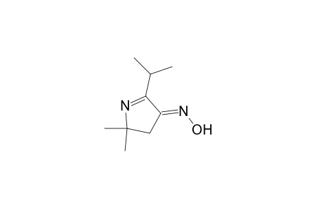 3H-Pyrrol-3-one, 4,5-dihydro-5,5-dimethyl-2-(1-methylethyl)-, oxime