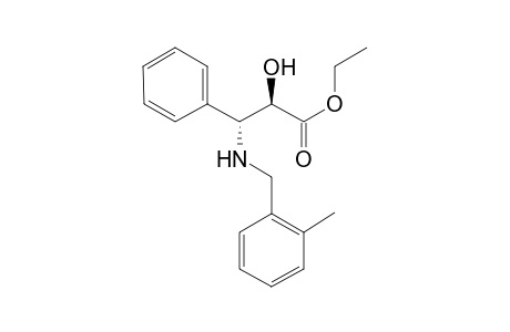 Ethyl (erythro)-3-phenyl-3-[N-(methylbenzyl)amino]-2-hydroxypropionate