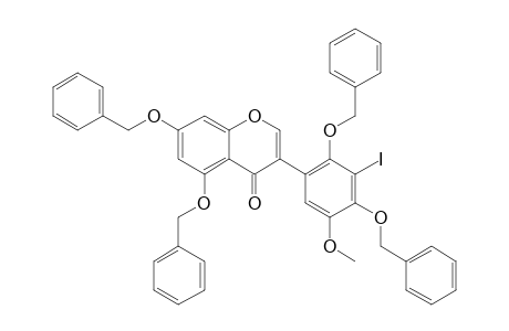 5,7-Dibenzyloxy-3-[3-methoxy-4,6-bis(benzyloxy)-5-iodophenyl]isoflavone