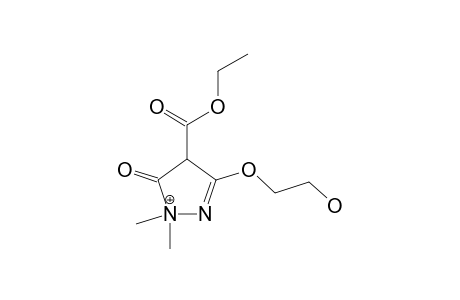 4-(ETHOXYCARBONYL)-4,5-DIHYDRO-3-(2-HYDROXYETHOXY)-1,1-DIMETHYL-5-OXO-1H-PYRAZOLO-1-IUM-4-IDE