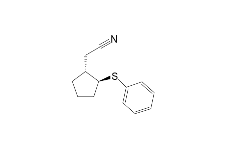 trans and cis-[2-(phenylthio)cyclopentyl]acetonitrile
