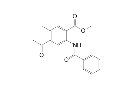 Methyl 4-acetyl-2-(benzoylamino)-5-methylbenzoate