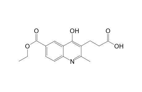 3-Quinolinepropanoic acid, 6-(ethoxycarbonyl)-4-hydroxy-2-methyl-