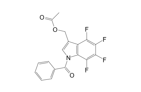 1H-Indole-3-methanol, 1-benzoyl-4,5,6,7-tetrafluoro-, acetate(ester)