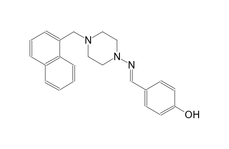 phenol, 4-[(E)-[[4-(1-naphthalenylmethyl)-1-piperazinyl]imino]methyl]-