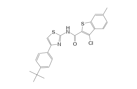 N-[4-(4-tert-butylphenyl)-1,3-thiazol-2-yl]-3-chloro-6-methyl-1-benzothiophene-2-carboxamide