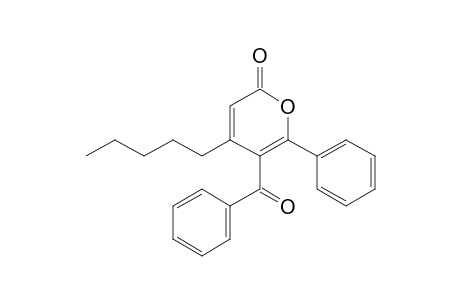 5-Benzoyl-4-pentyl-6-phenyl-2H-pyran-2-one