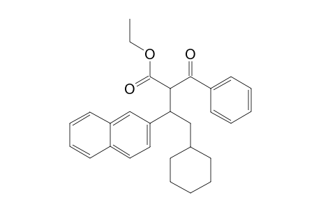 ethyl 2-benzoyl-4-cyclohexyl-3-(2-naphthyl)butanoate