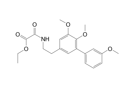 Ethyl N-(3,4-dimethoxy-5-(m-methoxyphenyl)phenethyl)oxamate