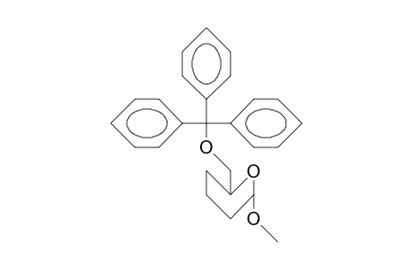 Methyl 2,3,4-trideoxy-6-O-trityl-A-D-glycero-hexopyranoside