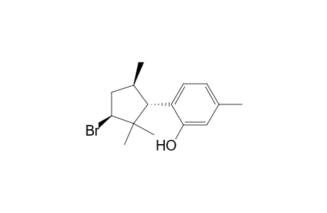 Phenol, 2-(3-bromo-2,2,5-trimethylcyclopentyl)-5-methyl-, (1.alpha.,3.beta.,5.beta.)-(-)-