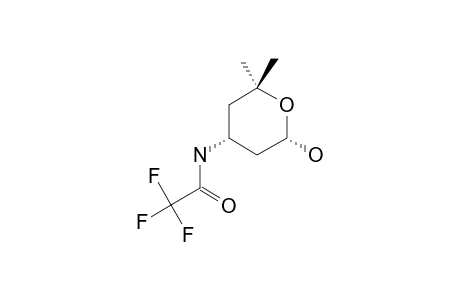 2,2,2-trifluoro-N-[(4R,6S)-6-hydroxy-2,2-dimethyloxan-4-yl]acetamide