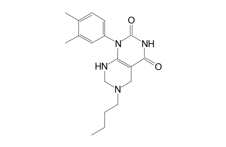 6-Butyl-1-(3,4-dimethylphenyl)-1H,2H,3H,4H,5H,6H,7H,8H-[1,3]diazino[4,5-d]pyrimidine-2,4-dione