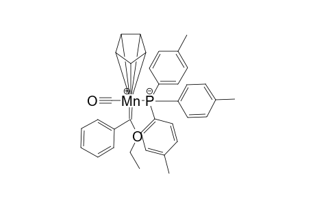Carbonyl(cyclopentadienyl)(ethoxyphenylcarbene0-[tritolylphosphane] manganese