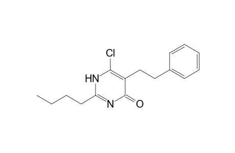 2-butyl-6-chloro-5-phenethyl-1H-pyrimidin-4-one