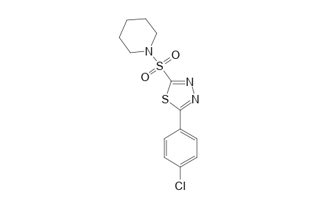 1-[5-(4-CHLOROPHENYL)-1,3,4-THIADIAZOL-2-YLSULFONYL]-PIPERIDINE