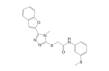 acetamide, 2-[[5-(2-benzofuranyl)-4-methyl-4H-1,2,4-triazol-3-yl]thio]-N-[3-(methylthio)phenyl]-