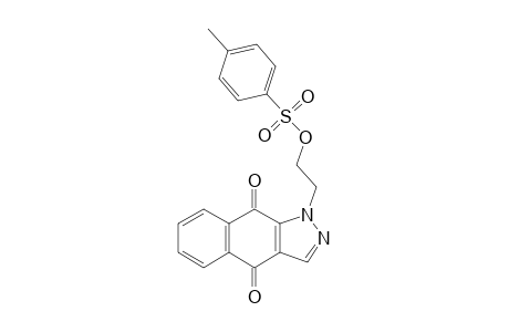1H-Benz[f]indazole-4,9-dione, 1-[2-[[(4-methylphenyl)sulfonyl]oxy]ethyl]-