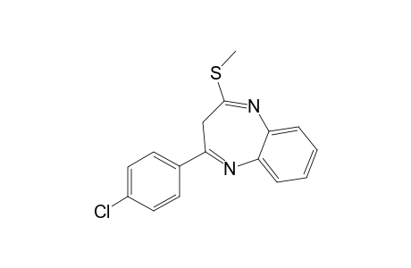 2-(4-Chlorophenyl)-4-(methylthio)-3H-1,5-benzodiazepine