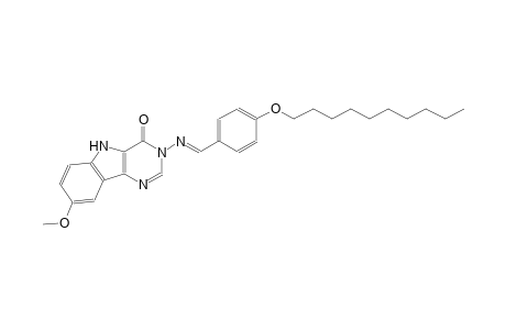 3-({(E)-[4-(decyloxy)phenyl]methylidene}amino)-8-methoxy-3,5-dihydro-4H-pyrimido[5,4-b]indol-4-one