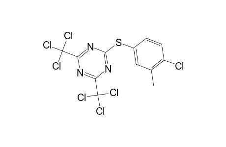 1,3,5-Triazine, 2-[(4-chloro-3-methylphenyl)thio]-4,6-bis(trichloromethyl)-