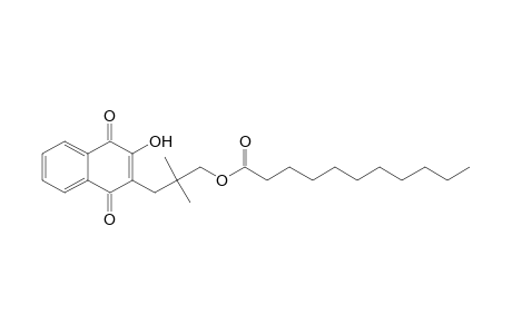 3-(3-Hydroxy-1,4-dioxo-1,4-dihydronaphthalen-2-yl)-2,2-dimethylpropyl undecanoate