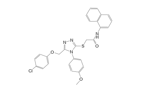 2-{[5-[(4-chlorophenoxy)methyl]-4-(4-methoxyphenyl)-4H-1,2,4-triazol-3-yl]sulfanyl}-N-(1-naphthyl)acetamide