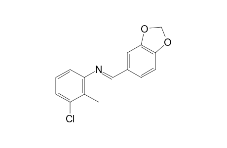 3-chloro-N-piperonylidene-o-toluidine