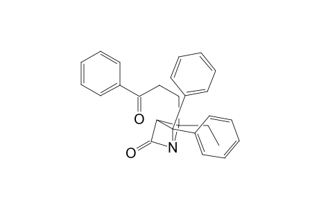 1-Phenylcarbonyl-3,3-pentylene-4,4-diphenyl-1-aza-cyclobutan-2-one
